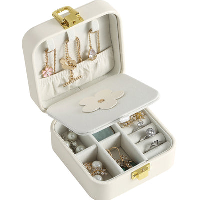 Pumpkin Color Mini Portable Jewelry Storage Box