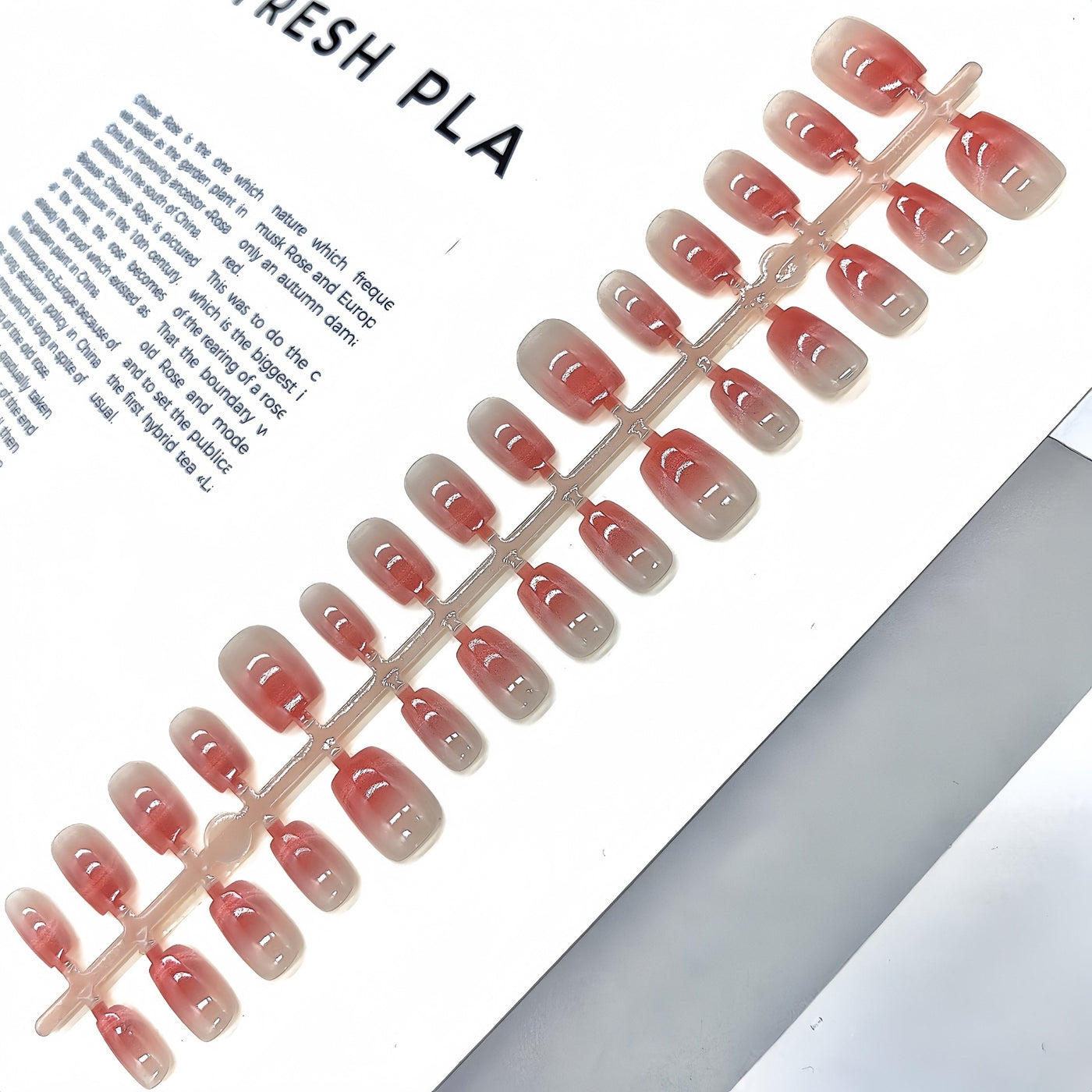 French Velvet Frosted Coffee Eye Wear Nail Green White