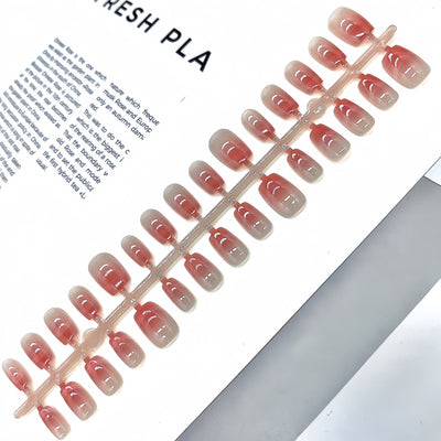 French Velvet Frosted Coffee Eye Wear Nail Green White