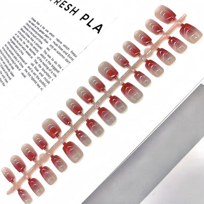 French Velvet Frosted Coffee Eye Wear Nail Green White