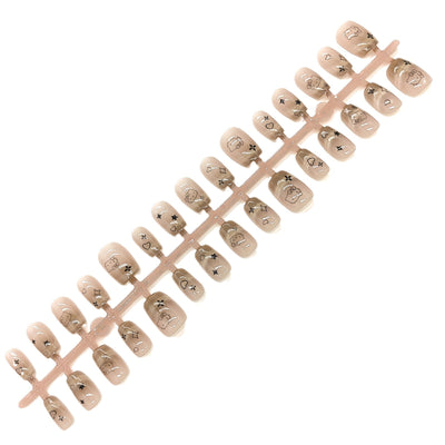 French Velvet Frosted Coffee Eye Wear Nail Green White